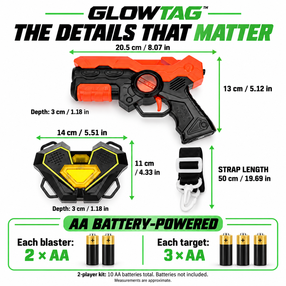 GLOWTAG™⎮ Laser Tag Battle Set