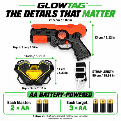 GLOWTAG™⎮ Laser Tag Battle Set