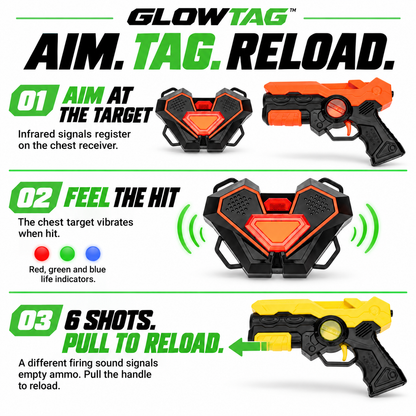 GLOWTAG™⎮ Laser Tag Battle Set